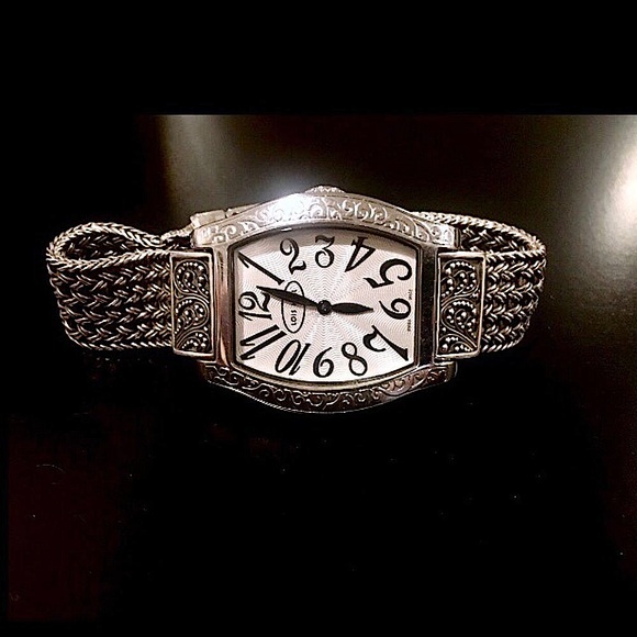 Lois Hill Sterling Silver 925 Swiss Watch - Picture 7 of 8